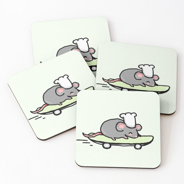 Item preview, Skater Chef Ratatat – Cute Mouse on a Skateboard designed and sold by Heavenly-Cloudz.