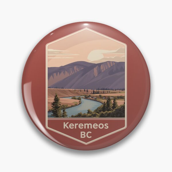 Item preview, Keremeos BC River Valley Scene, Okanagan Similkameen Agriculture Landscape designed and sold by meganohm.