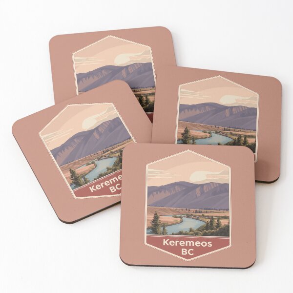 Item preview, Keremeos BC River Valley Scene, Okanagan Similkameen Agriculture Landscape designed and sold by meganohm.