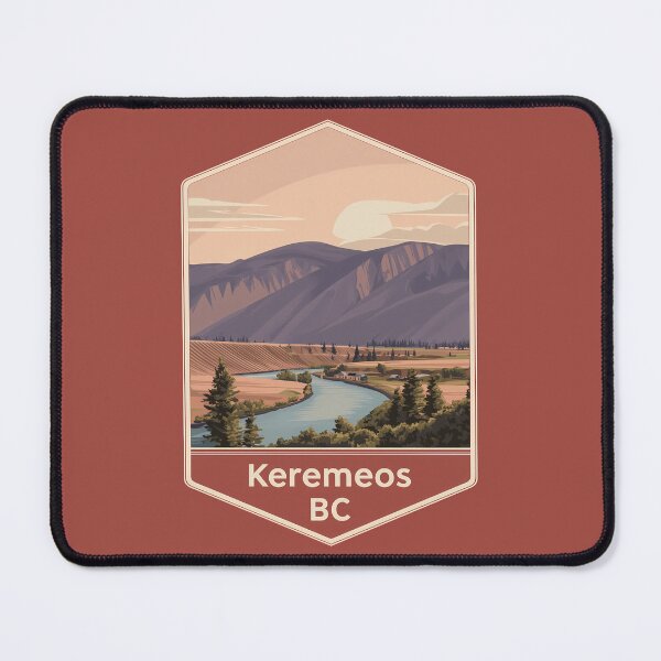 Item preview, Keremeos BC River Valley Scene, Okanagan Similkameen Agriculture Landscape designed and sold by meganohm.