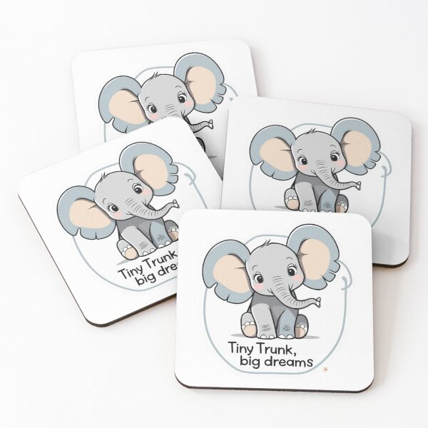 Item preview, Baby elephant designed and sold by WovennDesigns.