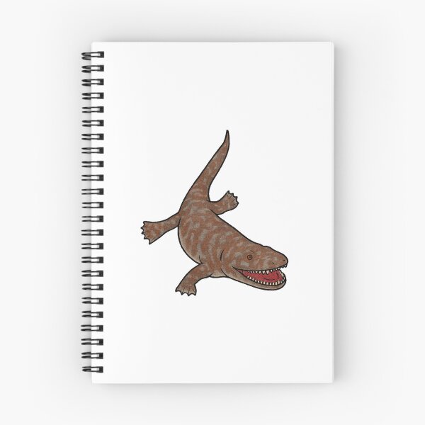 Item preview, Ichthyostega Illustration, Prehistoric Transitional Fossil Amphibian Art designed and sold by Vendeloc.