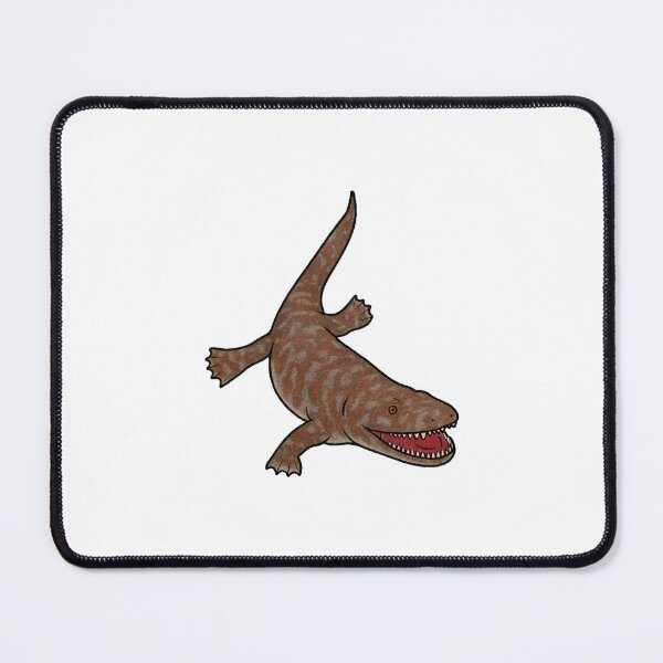 Item preview, Ichthyostega Illustration, Prehistoric Transitional Fossil Amphibian Art designed and sold by Vendeloc.
