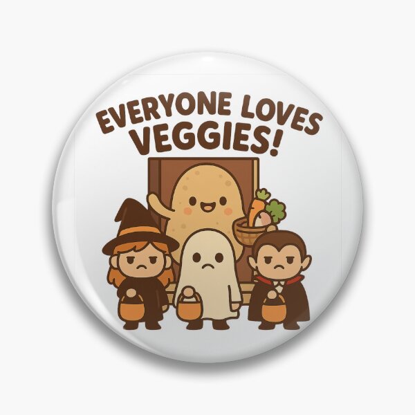 Item preview, Everyone Loves Veggies – Funny Halloween Potato & Trick-or-Treat Design designed and sold by Tater Tales.