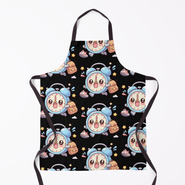 Item preview, Running Kawaii Clock – Time for School designed and sold by Cuteartistbe.