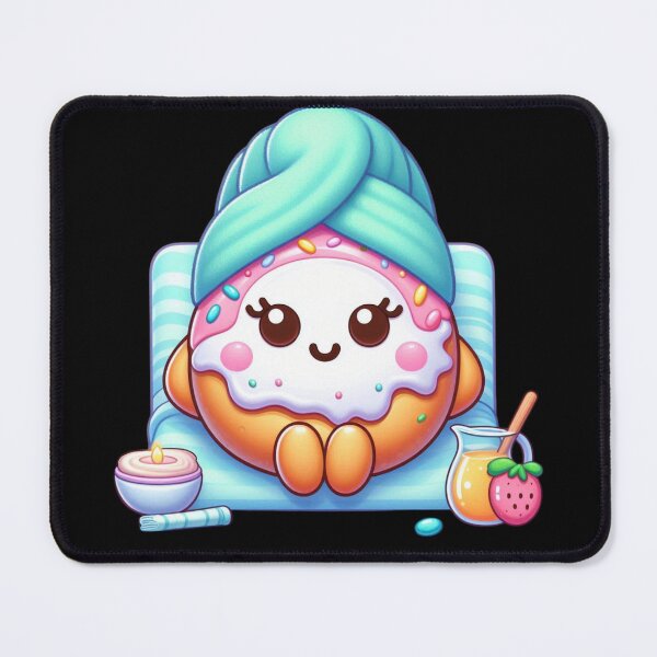 Item preview, Kawaii Donut Enjoying a Spa Day designed and sold by Cuteartistbe.