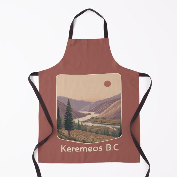 Item preview, Keremeos BC Vineyard Hills Sunset, Similkameen Valley Wine Country Illustration designed and sold by meganohm.