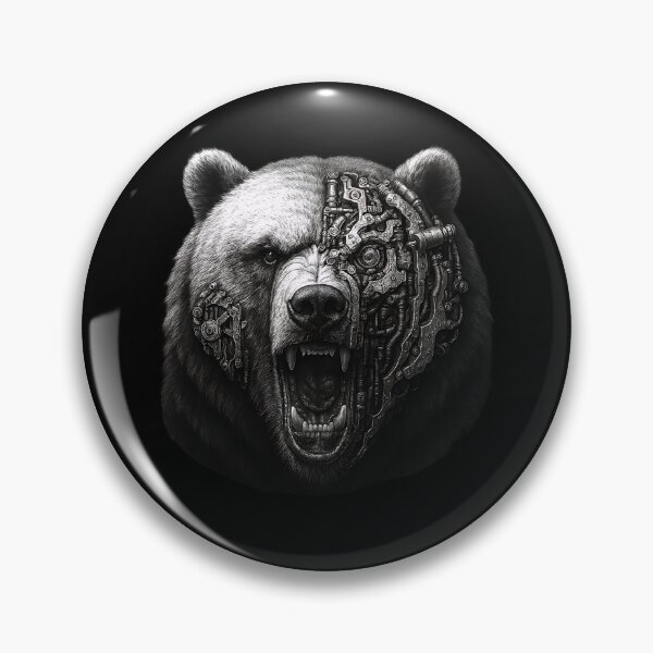 Item preview, Fierce Mechanical Bear designed and sold by Trexart-Shop.