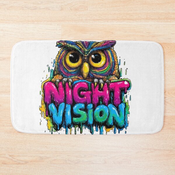Item preview, Night Vision Owl – Psychedelic Graffiti Style designed and sold by AlexLineArt.