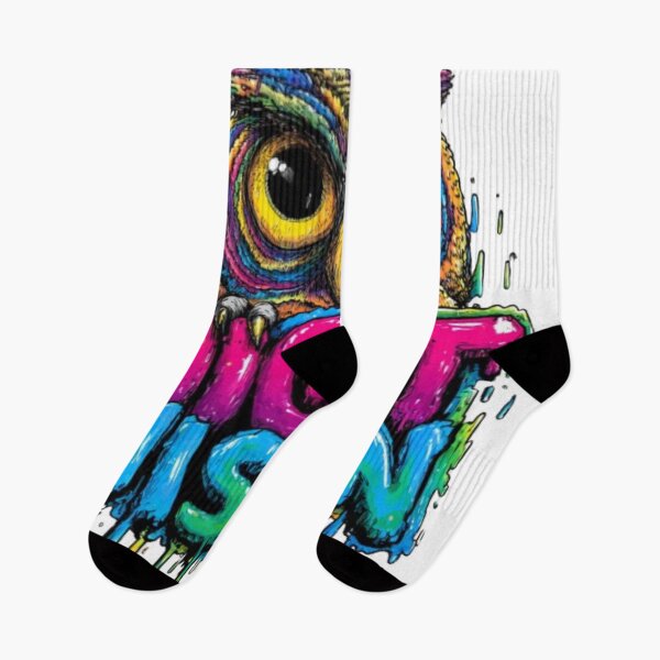 Item preview, Night Vision Owl – Psychedelic Graffiti Style designed and sold by AlexLineArt.