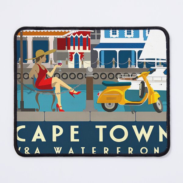 Item preview, Cape Town Travel Poster | Vintage South Africa Wall Art | Retro Coastal Print designed and sold by neildoch.