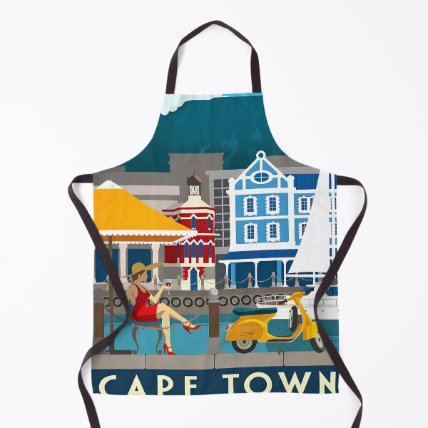 Item preview, Cape Town Travel Poster | Vintage South Africa Wall Art | Retro Coastal Print designed and sold by neildoch.