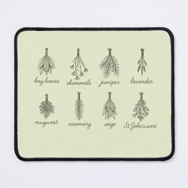 Item preview, Herbal Chart – Vintage Botanical Herb Grid designed and sold by Wand-and-Root.