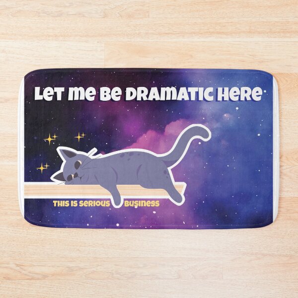 Item preview, Let Me Be Dramatic Here Funny Cat Galaxy Art designed and sold by EH World | Store.