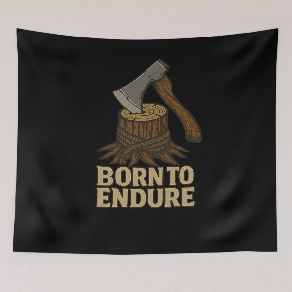 Item preview, Born to Endure – Survival Axe Emblem Design designed and sold by ArcadiaSilence.