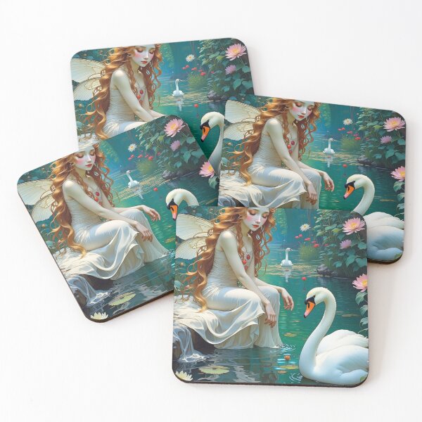 Item preview, Canvas Wall Art, Art Nouveau for Cottagecore, Boho Design, Fantasy Lovers designed and sold by Estelle Printworks.