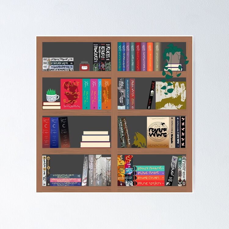 Romantasy Bookshelf Sticker