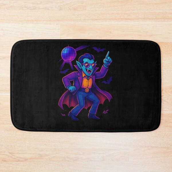 Item preview, Neon Dracula Dancing at a 1980s Halloween Disco designed and sold by teevoxx.