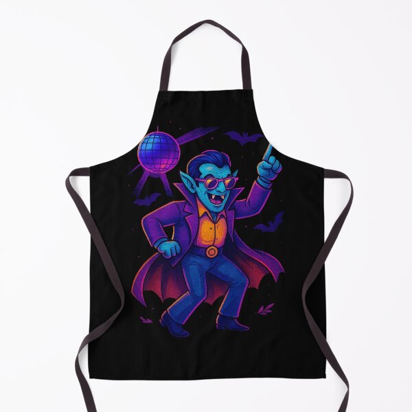 Item preview, Neon Dracula Dancing at a 1980s Halloween Disco designed and sold by teevoxx.