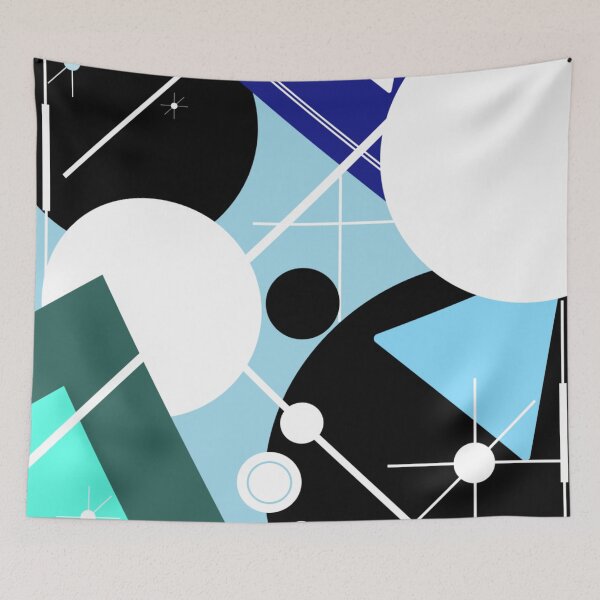 Item preview, Design 77 - Abstract geometry painting designed and sold by Manoella Free Art.
