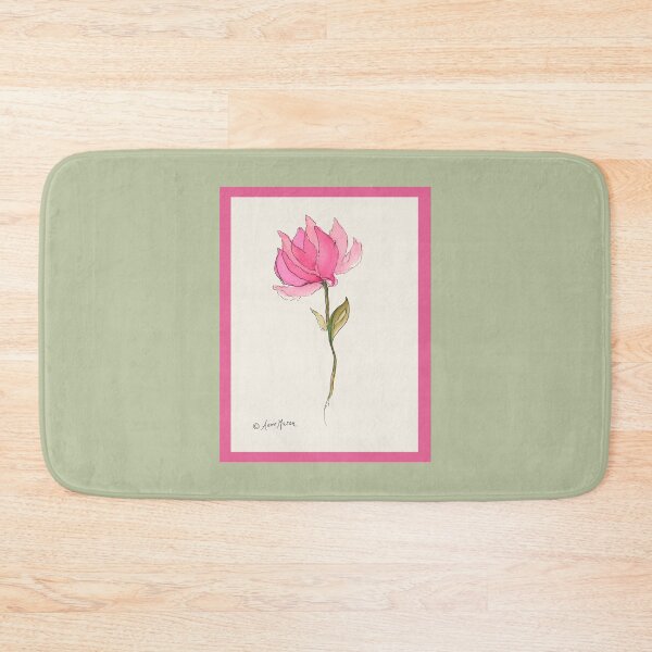 Item preview, Scarlet Bloom - watercolor and pen designed and sold by Annie Mason Art.