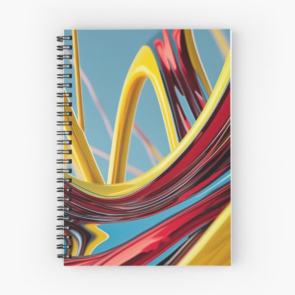 Item preview, Red and Yellow Chrome Abstract designed and sold by Harmonic_Layers.