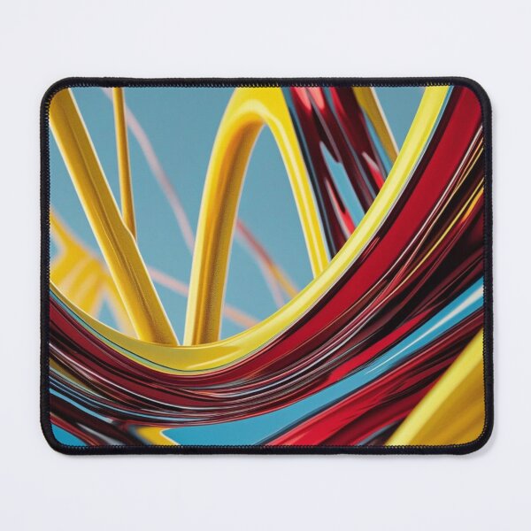 Item preview, Red and Yellow Chrome Abstract designed and sold by Harmonic_Layers.