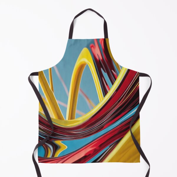 Item preview, Red and Yellow Chrome Abstract designed and sold by Harmonic_Layers.
