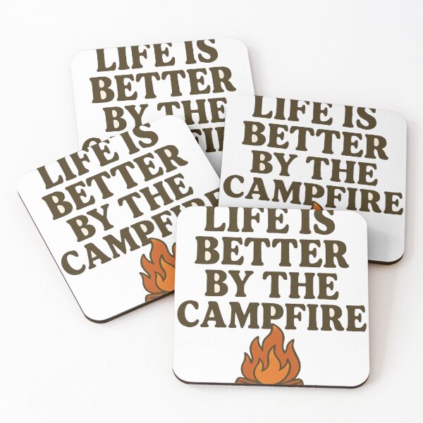 Item preview, Life is Better by the Campfire – Rustic Camping Vibes designed and sold by DailyVibesCo.