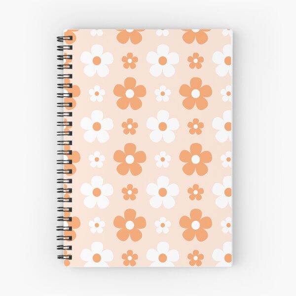 Item preview, Orange-sicle Vintage Flowers, Little Ditzy Floral Design in Orange and White designed and sold by Angela Dow.