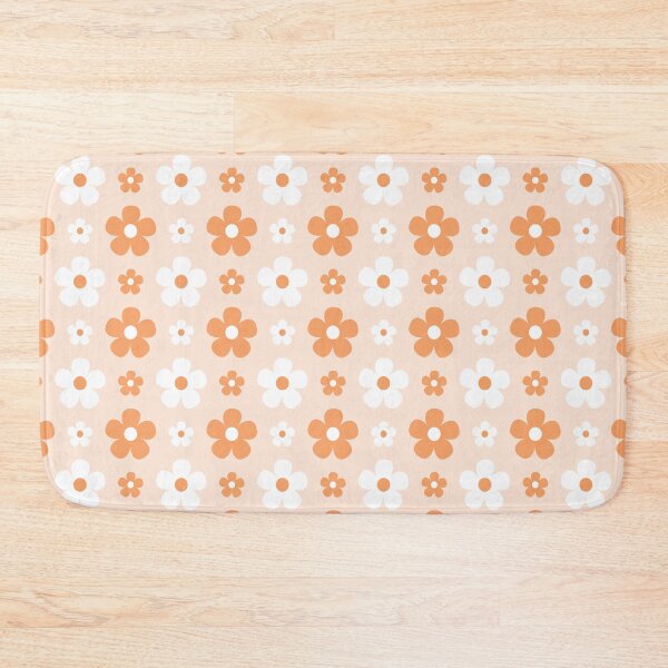 Item preview, Orange-sicle Vintage Flowers, Little Ditzy Floral Design in Orange and White designed and sold by Angela Dow.