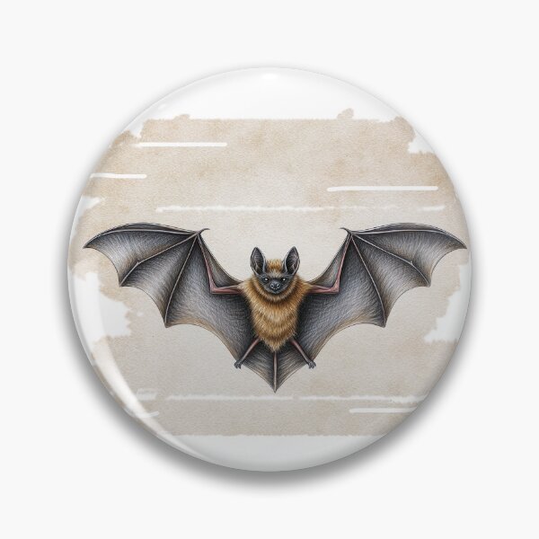 Item preview, Artistic flying bat illustration with vintage style designed and sold by olenapetol.