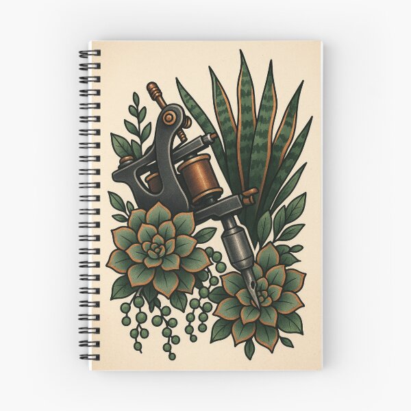 Item preview, Tattoo Artist Gift Retro Poster Drawing Art Tattoo Succulent Vintage Tattoo Machine designed and sold by Wild Blood Designs.