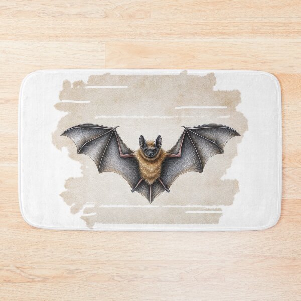 Item preview, Artistic flying bat illustration with vintage style designed and sold by olenapetol.