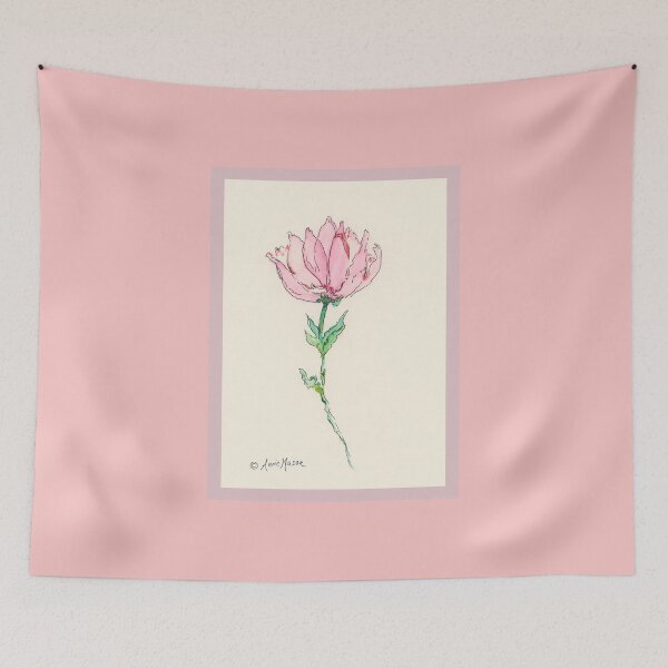 Item preview, Coral Bloom - watercolor and pen designed and sold by Annie Mason Art.