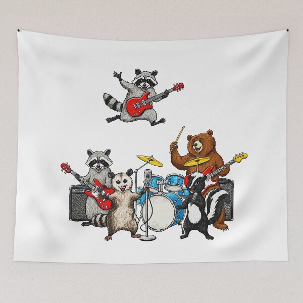 Item preview, Forest Animals Rock Band designed and sold by TeeARTHY.