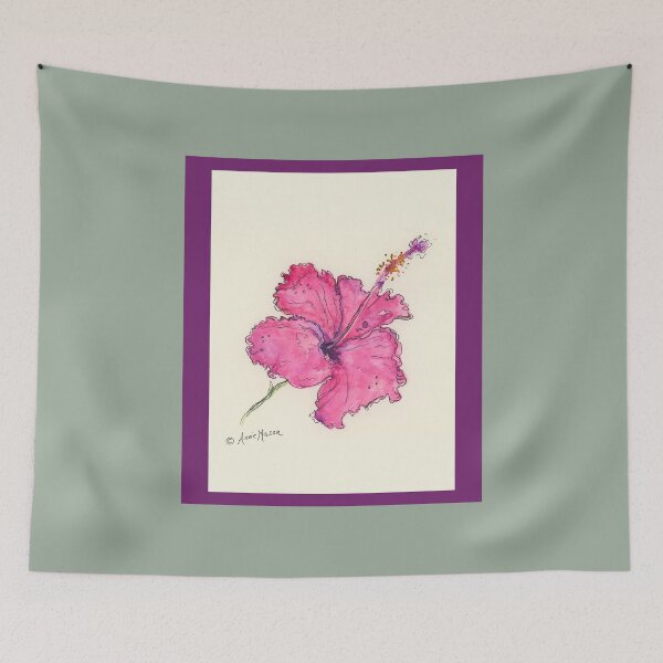 Item preview, Cherry Bloom - watercolor and pen designed and sold by Annie Mason Art.