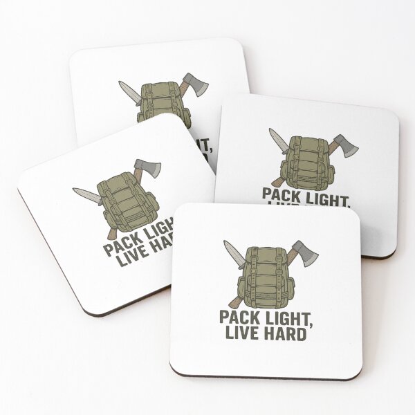 Item preview, Pack Light, Live Hard – Survival Backpack & Axe Design designed and sold by ArcadiaSilence.