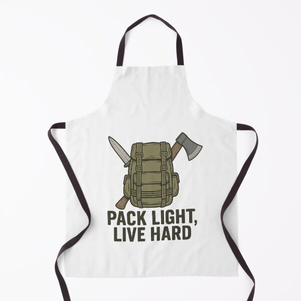 Item preview, Pack Light, Live Hard – Survival Backpack & Axe Design designed and sold by ArcadiaSilence.