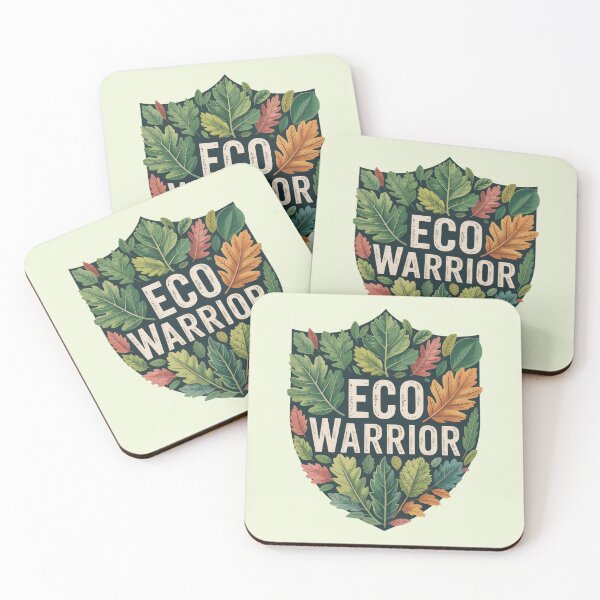 Item preview, Eco Warrior Leaf Shield – Botanical Green Activism, Nature Conservation Design designed and sold by NewAspect.