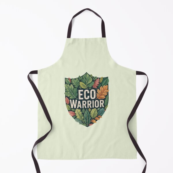 Item preview, Eco Warrior Leaf Shield – Botanical Green Activism, Nature Conservation Design designed and sold by NewAspect.
