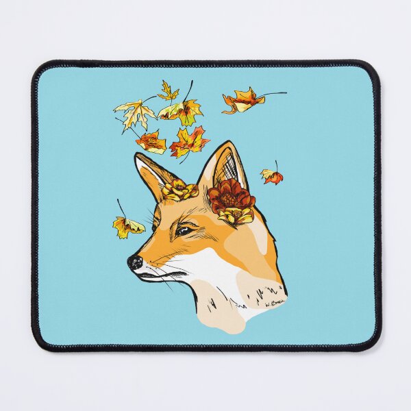 Item preview, Fox with Fall Leaves B designed and sold by funhundred.