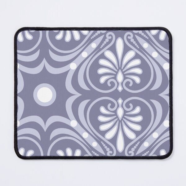 Item preview, Greek Patch-Monochrome Ash Dusky Blue And Dull Greyish Blue designed and sold by Fabricatemyart.