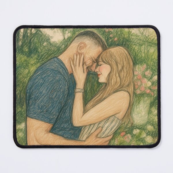 Item preview, Taylor and Travis Engagement – Wedding Digital Art designed and sold by visualvibesss.