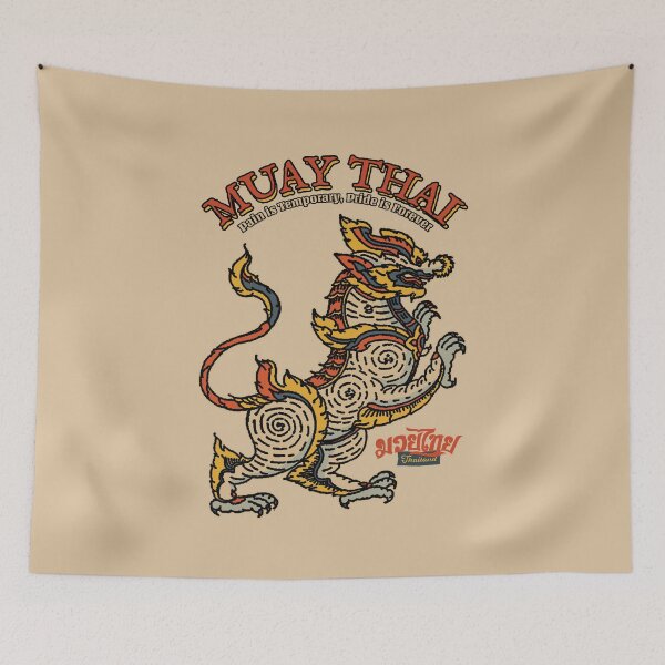 Item preview, Vintage Muay Thai Lion Tattoo designed and sold by KewaleeTee.