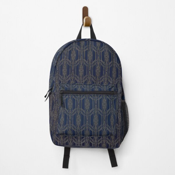 Item preview, Blue and Gold Art Deco Pattern designed and sold by Camp Gamble Designs.