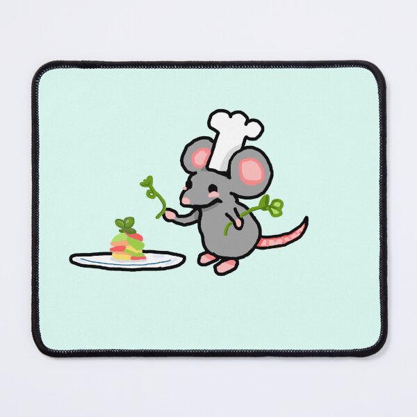 Item preview, Chef Ratatat Plating Gourmet Dish – Cute Cartoon Mouse Cooking Art designed and sold by Heavenly-Cloudz.