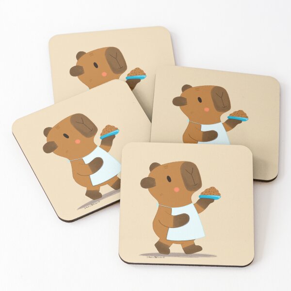 Item preview, Capybara baking cookies designed and sold by julianamotzko.