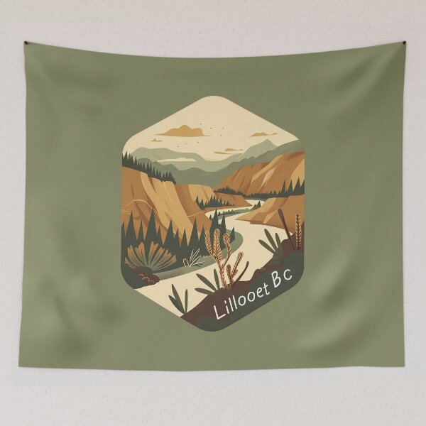 Item preview, Lillooet BC Canyon Desert Abstract, Interior British Columbia Nature Design designed and sold by meganohm.