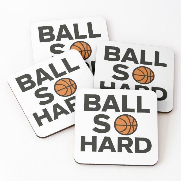 Item preview, Ball So Hard Funny Bold Typography Shirt Sticker designed and sold by ChuckleCo.